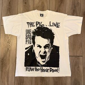Vintage One Bad Pig Blow The House Down Band Graphic T Shirt XL Single Stitch